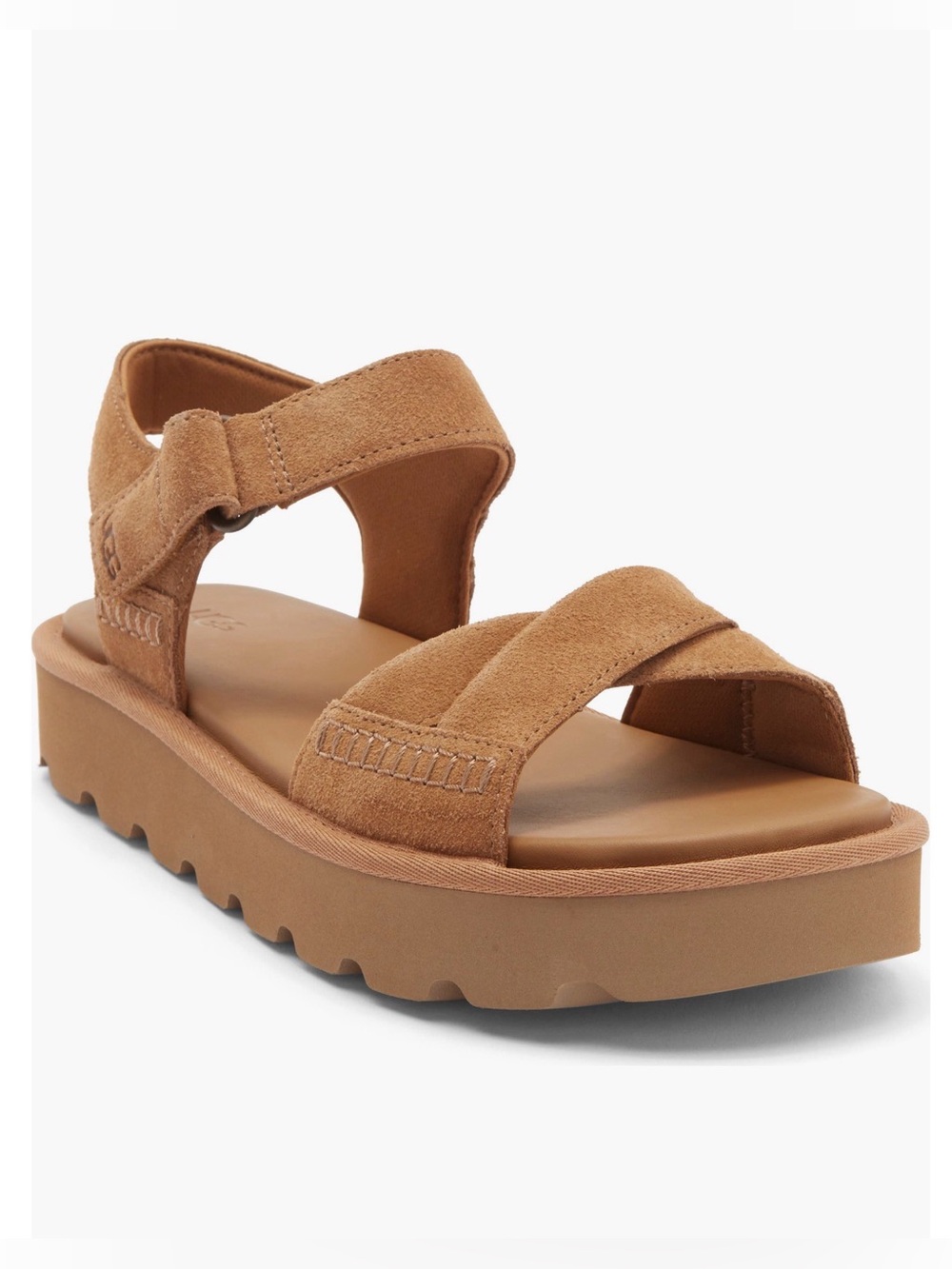 New UGG Women Sungaze Strappy Sandal. Size 10M. Chestnut.